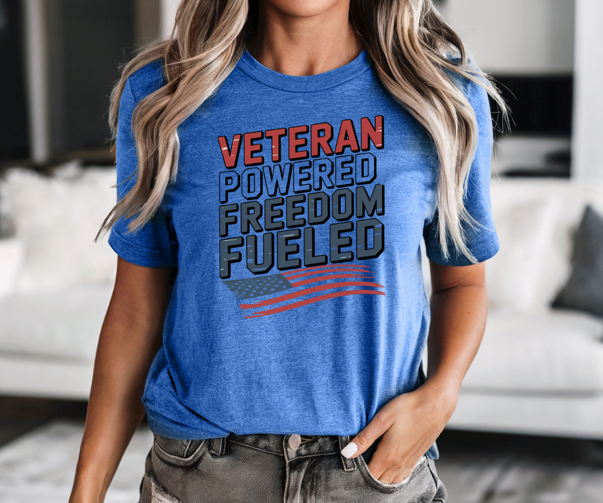 Veteran Powered Freedom Fueled Tee