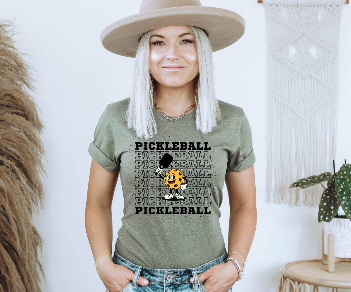 Pickleball (Black) Tee