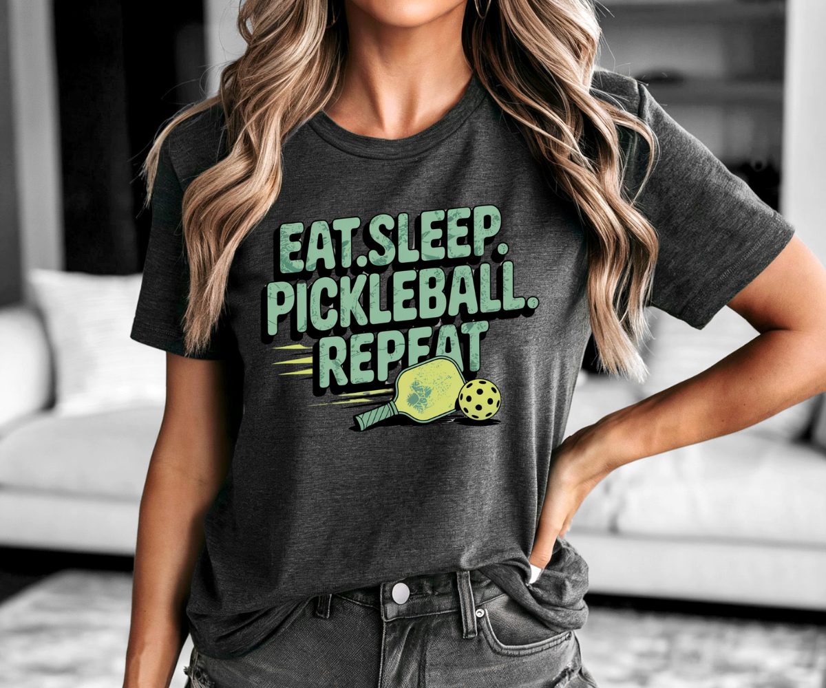 Eat Sleep Pickleball Repeat Tee