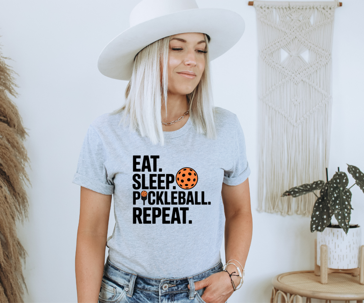 Eat Sleep Pickleball Repeat Tee
