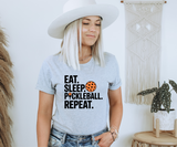 Eat Sleep Pickleball Repeat Tee